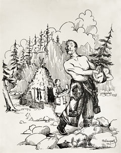 Иллюстрация к эпосу «Гэсэр»